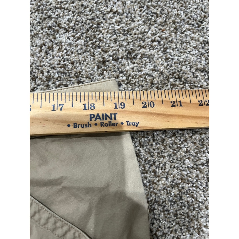 Lauren Ralph Lauren Khaki Tan Cargo Crop Pants Womens 14 Cotton Ripstop Utility - Picture 4 of 7